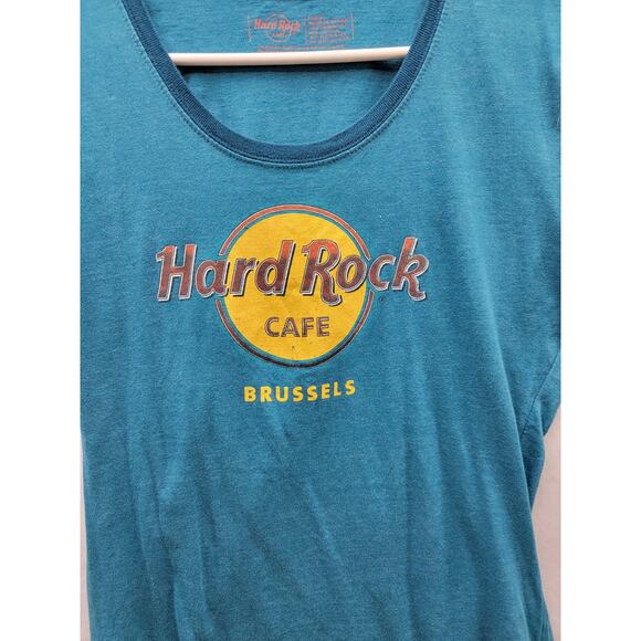 Hard Rock Cafe Brussels t-shirt Size L - Picture 2 of 5